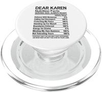 Cara Karen Fatti nutrizionali fastidioso Atteggiamento divertente Ragazza Nope PopSockets PopGrip per MagSafe