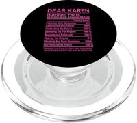 Cara Karen Fatti nutrizionali fastidioso Atteggiamento divertente Ragazza Nope PopSockets PopGrip per MagSafe
