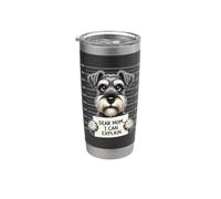 Cara mamma, posso spiegare - Schnauzer Amante Schnauzer Proprietario Bicchiere termico in acciaio inox doppia parete