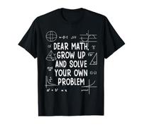 Cara Matematica Crescere & Risolvi Il Tuo Problema Matematica Divertente Maglietta con Stampa Grafica Economica