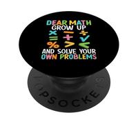 Cara matematica, cresci e risolvi i tuoi problemi PopSockets PopGrip Adesivo