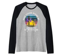 Cara Persona Dietro di Me ha Bisogno di Preghiera Tocca la mia Spalla Maglia con Maniche Raglan