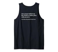 Cara Persona Dietro di Me Il Mondo è Un Posto Migliore con Te Canotta