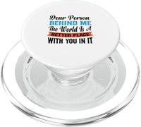 Cara persona dietro di me il mondo è un posto migliore con te PopSockets PopGrip per MagSafe