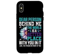 Cara persona dietro di me Il mondo è un posto migliore Custodia per iPhone X/XS