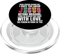 Cara persona dietro di me, spero che tu sappia che Gesù ama PopSockets PopGrip per MagSafe