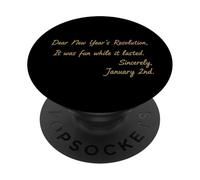 Cara risoluzione di Capodanno è stato divertente finché è durato grafico PopSockets PopGrip Adesivo