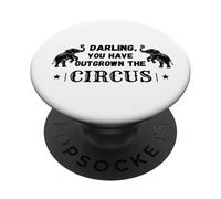 Cara, sei diventato troppo grande per l'elefante del circo, buffo pagliaccio PopSockets PopGrip Adesivo