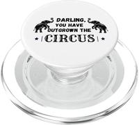 Cara, sei diventato troppo grande per l'elefante del circo, buffo pagliaccio PopSockets PopGrip per MagSafe