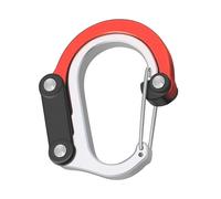 Carabiner in alluminio, anello a D sicuro, robusta clip a gancio. Chiusura ad alte prestazioni con rotazione a 360 gradi, dispositivo di fissaggio affidabile per zaini da viaggio, portachiavi,