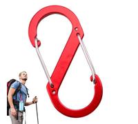Carabiner per chiavi, S Carabiner - Le chiavi di parrucchiere dei carabiatori sono robuste - Attrezzatura da campeggio multifunzionale per escursionismo, all'aperto, trasporto quotidiano, viaggi
