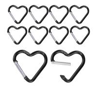 Carabiner Portachiavi Carabiner, Portachiavi Cuore - Hooks Snap Snap Carabiner Robusto | Colori vivaci attrezzature all'aperto per camminare, alpinismo, escursionismo, pesca, campeggio