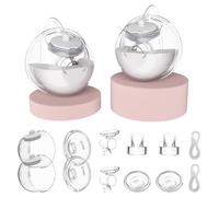CaraCups - Coppe indossabili per latte, 21 mm, con coppette per la raccolta a mani libere, compatibili con Spectra S1/S2/9 Plus/SG, adatte per Medela/Lansinoh/Zomee, tiralatte elettrico separabile al