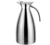 Carafe caffettiera termica Carafe 2L in acciaio inossidabile isolato Mantieni l'acqua calda per 24 ore Jug d'acqua isolata a prova di lago per il distributore di bevande da caffè, arredamento