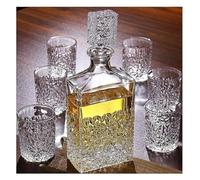 Carafe red Wine Decanter 7 Piece and Glasses Set 850 Ml and 6
