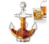 Caraffa Anfora per Liquori e Decantazione 350 ml Edizione Speciale 250° | Struttura artistica marina ideale come regalo per padri e amanti del whisky o delle feste