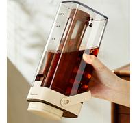Caraffa Cold Brew Coperchio Beige Caraffa Filtrante Effetto Legno