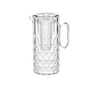 Caraffa con coperchio E Bulbo Refrigerante SAN, Bio-based SMMA Dimensioni 11,3x16,9x h28,8 cm - 1750 cc- 1750 cc VANITY BPA FREE in Scatola Guzzini trasparente