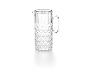 Caraffa con coperchio SAN, Bio-based SMMA Dimensioni 11,3x16,9x h28,8 cm - 1750 cc- 1750 cc VANITY BPA FREE in Scatola Guzzini trasparente