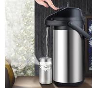 Caraffa da caffè efficiente in acciaio inox, erogazione a pompa, per eventi e riunioni all'aperto (1,6 litri)