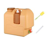 Caraffa d'acqua da campeggio da 30 litri con beccuccio, senza BPA, a prova di perdite, con bocca larga e bottiglia per lavare le mani, per campeggio, escursionismo, picnic, camper e uso di emergenza