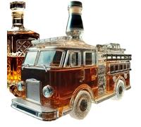 Caraffa | Decanter a forma di camion con bicchieri da vino come scultura artistica - Dispenser di alcool originale per soggiorno bar feste regalo