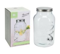 CARAFFA DISPENSER CON TAPPO ERMETICO Ø cm 18 x 30 - litri 5,5