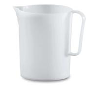 Giganplast GIG Caraffa Graduata, 3 Litri, Polietilene, Bianco