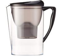 CARAFFA FILTRANTE ACQUA 2.3 L NERA FILTRO PURIFICATORE RIMUOVE IMPURITÀ CLORO CA