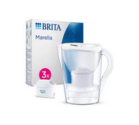 Caraffa filtrante acqua BRITA Marella (2.4L) incl. 3 x filtri MAXTRA PRO All-in-1 che riduce cloro, calcare, PFAS e metalli - Eleganza funzionalità