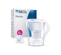 Caraffa filtrante acqua BRITA Marella (2.4L) incl. 6 x filtri MAXTRA PRO All-in-1 che riduce cloro, calcare, PFAS e metalli - Eleganza funzionalità