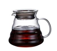 Caraffa for caffè in vetro trasparente a forma di nuvola, bollitore in con coperchio, caffettiera for versare il(600ML)