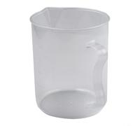 Caraffa graduata in plastica trasparente da 2000 ml, con manico, per cucina, cottura liquida, farina, olio, facile lettura, lavabile in lavastoviglie (500 ml)