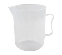 Caraffa graduata in plastica trasparente da 2000 ml, con manico, per cucina, cottura liquida, farina, olio, facile lettura, lavabile in lavastoviglie (5000 ml)