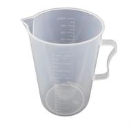 Caraffa graduata in PP con scala trasparente e piccola apertura per versare liquidi controllati in cucina e sperimentazione (2000 ml)