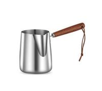 Caraffa in Acciaio Inossidabile Brocca Latte Pentolino con Beccuccio Becco Versamento Preciso Interno Graduato, 350ML, style to 3