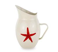 CARAFFA IN LATTA SMALTATA (CREMA)