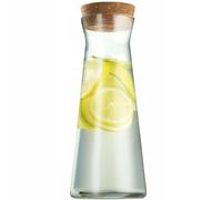 Caraffa in vetro KADAX, caraffa d'acqua in vetro robusto, 1 L - 1 pezzo