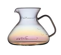Caraffa in vetro per caffè, graduata, per drip over, infusore tè