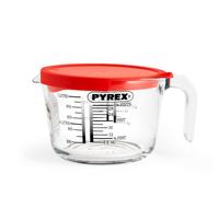 Caraffa Misura Grad classic Litri 1 Con Coperchio Trasparente Pyrex