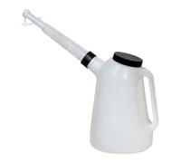 Caraffa Misuratore Olio Capacità 5L con Beccuccio Flessibile Regolabile per Vei