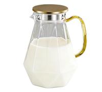 Caraffa per acqua con coperchio, contenitore per succhi in resistente al calore, dispenser per limonata, per casa, cucina, feste, tavolo, campeggio, all'aperto, picnic,