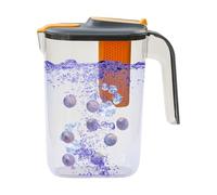 Caraffa per acqua con infusore - per bevande calde e fredde da 2600 ml, broca per infusione da 2600 ml, per tè e frutta dal design resistente al calore, contenitore per esaltare le beva