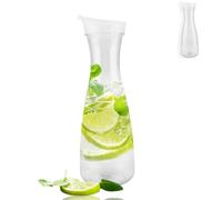 Caraffa per acqua con tappo a scatto, brocca in acrilico trasparente, contenitori per bevande come il tè freddo, ideali per casa, ristorante, feste, scuola e bar
