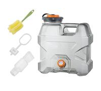 Caraffa per acqua da 12 l, colore grigio chiaro, per riporre l'acqua di emergenza, portatile, per campeggio, contenitori per emergenza all'aperto