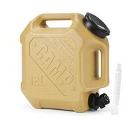 Caraffa per acqua da campeggio da 12 l, serbatoio di acqua di emergenza grigio trasparente con beccuccio, grande capacità, per auto e campeggio