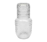 Caraffa per acqua da comodino con set per bere in - vintage con design a di neve | per acqua in con bicchiere | Per camera da, comodino, tè, latte, succhi e caff