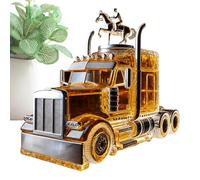 Caraffa per Bourbon, Bottiglia Whisky Mezzo Camion, Contenitore Champagne 375ml Con Tappo Originale Per Casa Cucina Bar Feste Compleanno