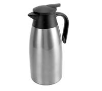 Caraffa per caffè da 2 Litri, con Coperchio a Prova di Perdite, in Acciaio Inossidabile 201, Isolato in Argento, con Coperchio a Prova di Perdite, per Casa e Ufficio, tè Caldo,