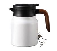 Caraffa per caffè isolata - 1 litro grande caffettiera termica in acciaio inox, doppia parete, dispenser per bevande | caraffa sottovuoto in acciaio inox per tè e cioccolata calda